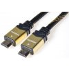 PremiumCord GOLD HDMI + Ethernet kábel, zlac.,1,5m kphdmet015