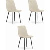 Leobert Židle TURIN - béžový samet x 3
