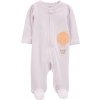 CARTER'S Overal na zips Sleep&Play Lilac Stripe dievča 3m/ veľ. 62