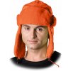 Reis zimná čiapka ušiak oranžová, veľkosť 60