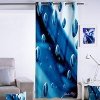 Matějovský Dekoračný záves Rain Blanka Matragi, 100% BAVLNA, s kruhmi 140x260cm