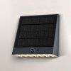 OSRAM solárne nástenné svetlo ENDURA STYLE FIN, sivá, senzor, IP54 - 4099854415098