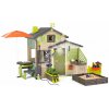 Domček Priateľov s komplet výbavou v natur farbách Friends House Evo Playhouse Life Smoby s meteorologickou sadou rozšíriteľný