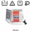 ASonic Ultrazvuková čistička 13l, 360W, 40/80/120kHz, 80°C