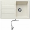 Blanco LEGRA 45 S biela soft 527085 + Blanco MILA chróm 519414