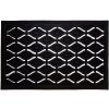 Home Elements Gumová rohožka Vlnky čierna 45 x 75 cm