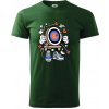 Lukostreľba komiks - Tričko extra veľké (5-8XL) - 5XL ( Fľaškovozelená )