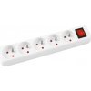Predlžovací kábel Office Products s 5 zásuvkami s vypínačom 1,5m