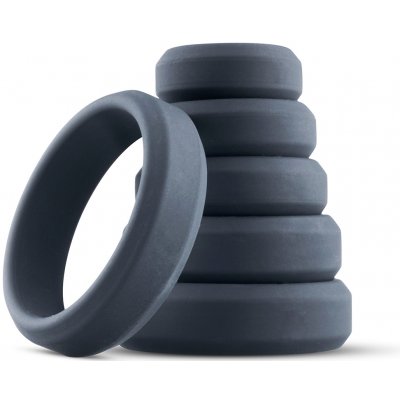 Boners 6-Piece Cock Ring Set Grey