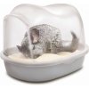 JK ANIMALS Plastová kúpeľňa pre činčily s dvierkami 26 x 20 x 20 cm