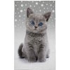DETEXPOL Detský uterák Mačiatko grey Bavlna - Froté, 50/30 cm