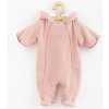 Zimná dojčenská kombinéza s kapucňou New Baby Frosty pink