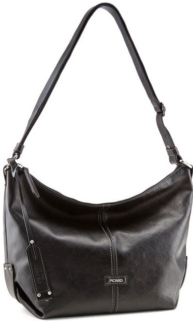 Picard kožená mestská taška Eternity shopper /čierna 001 Black