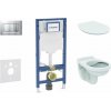 Geberit Duofix Set predstenovej inštalácie, klozetu Alpha a dosky softclose, tlačidlo Sigma30, matný chróm/chróm SANI11CD2106