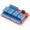 Modul relé DC 24V - 4 kanály s úrovňovým spínačom