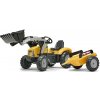 FALK - Šliapací traktor Super Loader s nakladačom a vlečkou žltý (FA-2025AM)