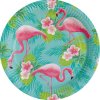 Amscan Papierové taniere - Plameniak 23 cm