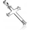 Šperky eshop - Strieborný prívesok 925 - kríž s trojitým cípom X34.8