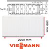 VIESSMANN Radiátor Typ 22 400/2000 (VIESSMANN Vitoset Typ 22 400/2000)