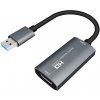 AppleMix Adaptér / nahrávacia / strihová karta - USB-A 3.0 / HDMI - podpora UAC - výstup 1080p - 10 cm - sivá