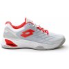 Lotto Mirage 100 Clay all white/red poppy