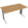 Hobis Pracovný stôl Cross, 140x75,5x80 cm, dub/kov