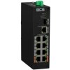 BCS-L-SP08E01G-1SFP - Priemyselný PoE switch, 8x PoE, 1x Uplink / SFP, ePoE - BCS Line
