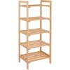 DEMA Drevený regál s piatimi policami 45x33x112 cm