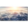 Foto obraz sklo tvrzené Oblaky z vtáčieho pohľadu 100x50 cm