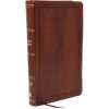 KJV Giant Print End-of-Verse Reference Bible, Brown Leathersoft, Red Letter, Comfort Print
