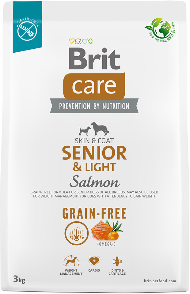 Brit Care Grain-free Senior & Light Salmon & Potato 2 x 3 kg