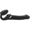 strap-on-me Multi Orgasm Strap-On Vibrator with Licking Stimulator Black L