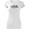 Tričko CARPATIAN dámske s potlačou - biele