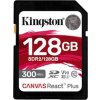 Kingston Canvas React Plus/SDHC/128GB/300MBps/UHS-II U3 / Class 10