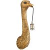 Light & Living Bronzová antik nástenná lampa pštros Ostrich bronze - 18*15*57 cm / E27 - Light & Living