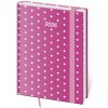 Denný diár B6 Vario Pink s gumičkou, 2026