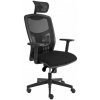YORK sieť kancelárska stolička čierna nastav. výšky a sklonu, Čierna