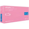 Mercator Medical Nitrylex PINK Nitrile Examination & Protective Gloves - jednorázové nitrilové rukavice bezpúdrové ružové, 100 ks M-Medium