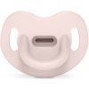 Suavinex Cumlík anatomický silikón 0-6 m SX PRO Colour Essence Svetloružové