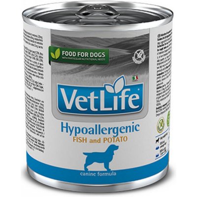 Farmina Vet Life dog hypoallergenic fish & potato konzerva 300g