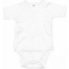 Babybugz Detské body s krátkym rukávom Kimono Biela