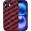 Techsuit Carbonite FiberShell kryt na iPhone 16 – červený