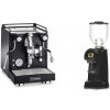 La Pavoni Cellini Classic, black + Eureka Helios 65, black