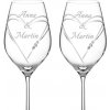 Dekorant Svadobné poháre na biele víno Aphrodite s krystaly Swarovski 360ml 2KS VARIANTA 1