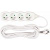 STREND PRO Kábel DG-F804B L-7 m, predlžovací, biely, 4x zásuvka, new edition