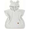 Detské mušelínové pončo lux s kapucňou Teddy, rýchloschnúci, šedé 110/122