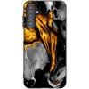 Picasee silikonový černý obal pro Samsung Galaxy A15 A155F 4G - Black Gold