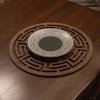 Hermia Table Mat Set (4 Pieces) Labyrinth - Wenge