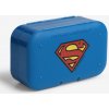 SmartShake Pill Box Organizer, set dvou zásobníků na kapsle, modrý s motivem Superman