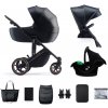 KINDERKRAFT SELECT Kočík kombinovaný 3v1 Prime 2 Venezian Black, Premium 92x57x55 čierna